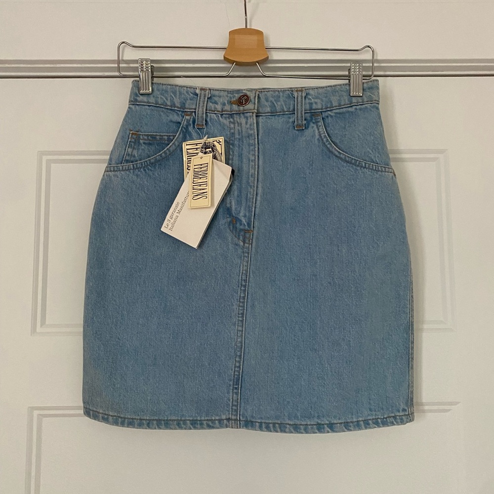 Gianfranco Ferre Blue Mini Pencil Skirt Casual
